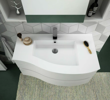 FLEX 02 - Suspended bathroom cabinet with drawers with mirror by LEGNOBAGNO - view 3