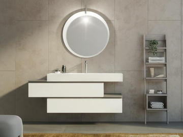 FREEDOM FL23 - Single wall-mounted vanity unit with drawers by LEGNOBAGNO - view 2