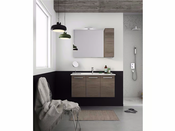 HARLEM H19 - Wall-mounted vanity unit with doors by LEGNOBAGNO - view 2