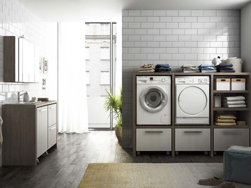 URBAN LAUNDRY 10 - Sectional laundry room cabinet with sink by LEGNOBAGNO - view 2