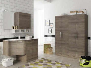 URBAN LAUNDRY 11 - Laundry room cabinet with hinged doors with sink by LEGNOBAGNO - view 2