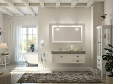 RETRÒ R211 - Vanity unit with mirror by LEGNOBAGNO - view 2