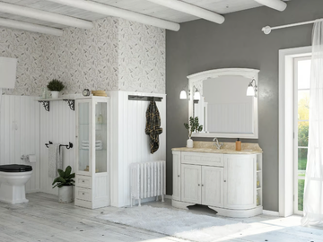 RETRÒ R215 - Floor-standing vanity unit with mirror by LEGNOBAGNO - view 2