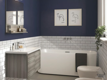 SOFT 08 - Wall-mounted vanity unit with doors by LEGNOBAGNO - view 2