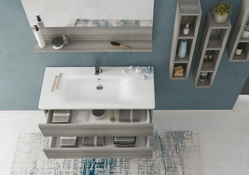 SOFT 10 - Wall-mounted vanity unit with drawers by LEGNOBAGNO - view 3