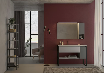 URBAN STRUTTURA 02 - Floor-standing oak vanity unit by LEGNOBAGNO - view 2