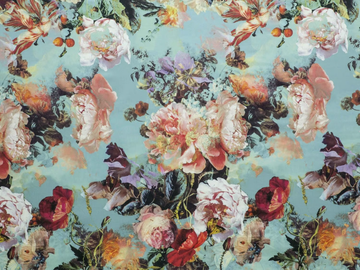 JEAN PAUL GAULTIER - BOTANIQUE - Printed satin fabric with floral pattern by LELIEVRE - view 2