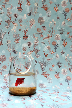 JEAN PAUL GAULTIER - CORAIL - Woven vinyl wallpaper by LELIEVRE - view 3
