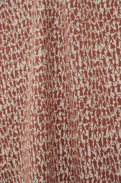 JEAN PAUL GAULTIER - SILHOUETTES - Jacquard cotton fabric with graphic pattern by LELIEVRE - view 3