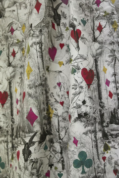JEAN PAUL GAULTIER - TAROT - Jacquard viscose fabric with graphic pattern by LELIEVRE - view 3