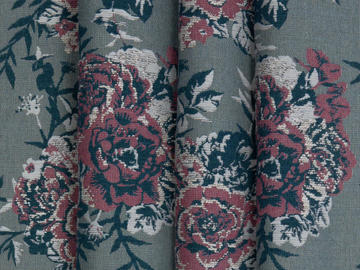 RONSARD - Cotton fabric with floral pattern by LELIEVRE - view 2