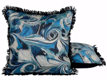 JEAN PAUL GAULTIER - SERPENTIN - Square cotton cushion by LELIEVRE - view 2