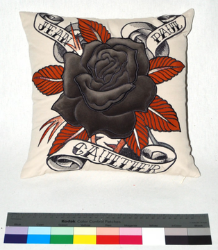 JEAN PAUL GAULTIER - MORPHING - Square cotton cushion by LELIEVRE - view 3