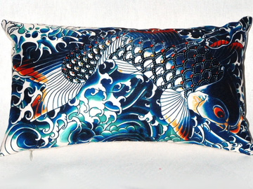 JEAN PAUL GAULTIER - SUBLIMATION - Rectangular cotton cushion by LELIEVRE - view 2