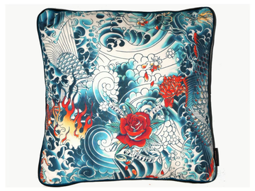 JEAN PAUL GAULTIER - TENDER - Square cotton cushion by LELIEVRE - view 2