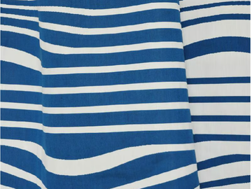 JEAN PAUL GAULTIER - ILLUSION - Striped reversible cotton fabric by LELIEVRE - view 2