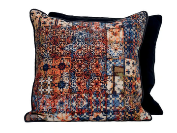 JEAN PAUL GAULTIER - SOLIDE - Square cotton sofa cushion by LELIEVRE - view 2
