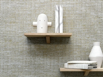 VIBRATION - Solid-color fabric wallpaper by LELIEVRE - view 2