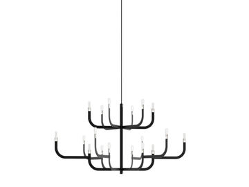 J-US - LED aluminium chandelier by Luceplan - view 2