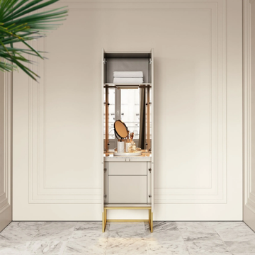 COUTURE - Floorstanding wooden bathroom cabinet with doors by LUSSO - view 3