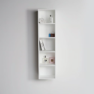 ETHOS - Open suspended Resin Stone bathroom wall cabinet by LUSSO - view 3