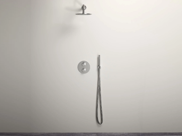 LUXE - 4 hole Recessed shower tap with hand shower by LUSSO - view 2