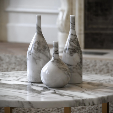 ROSA - Arabescato marble decorative object by LUSSO - view 3