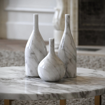 ROSA - Carrara marble decorative object by LUSSO - view 3