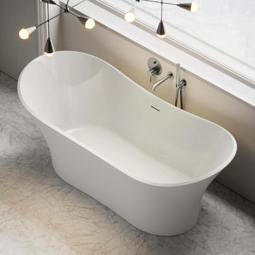 AMALFI - Freestanding oval Resin Stone bathtub by LUSSO - view 3