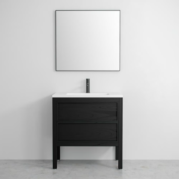CLARIDGE - Floor-standing wooden vanity unit with drawers by LUSSO - view 3