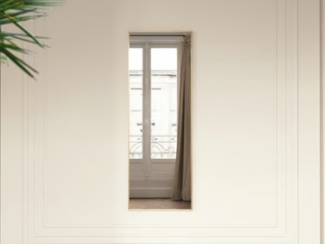 COUTURE - Rectangular framed mirror by LUSSO - view 2