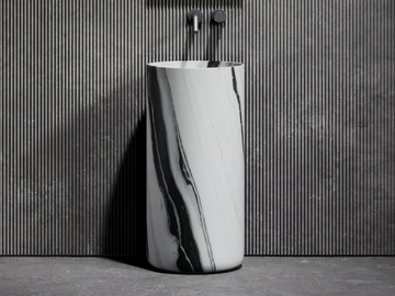 DESIGNO - Freestanding round marble washbasin by LUSSO - view 2