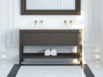 DORCHESTER - Double wooden vanity unit with drawers by LUSSO - view 2