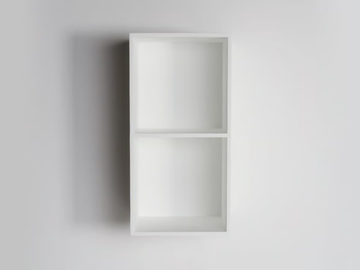 ETHOS - Open suspended Resin Stone bathroom wall cabinet by LUSSO - view 2
