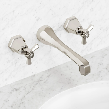 ETON - 3 hole wall-mounted washbasin mixer by LUSSO - view 3