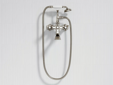 ETON - 2 hole wall-mounted bathtub mixer with hand shower by LUSSO - view 2