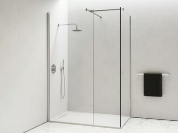 INFINITY - KIT B - Corner glass Walk in shower with tray by LUSSO - view 2