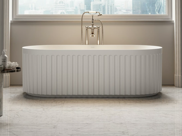 JADORE II - Freestanding oval Resin Stone bathtub by LUSSO - view 2