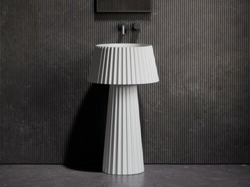 LAMP - Freestanding round Resin Stone washbasin by LUSSO - view 2