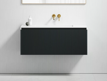 LUV - Wall-mounted wooden vanity unit with drawers by LUSSO - view 2