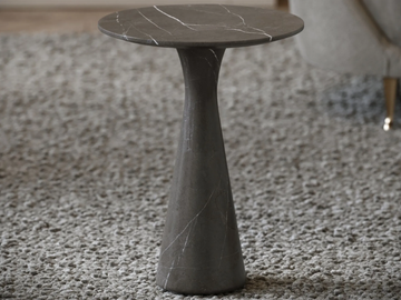 MONET - Round Pietra Grey marble coffee table by LUSSO - view 2