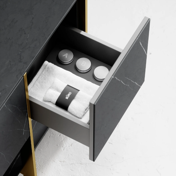 MOODE - Floor-standing single vanity unit with drawers by LUSSO - view 3