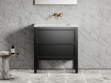 PELHAM - Floor-standing wooden vanity unit with drawers by LUSSO - view 2
