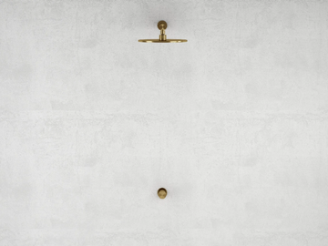 URBAN - 2 hole Recessed shower mixer with overhead shower by LUSSO - view 2