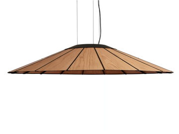 BANGA - Handmade wood veneer pendant lamp by LZF - view 2