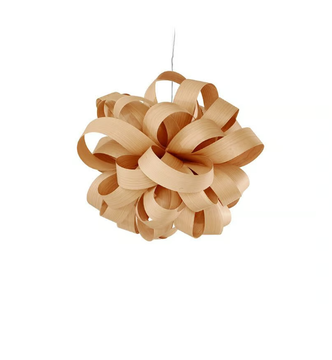 AGATHA BALL - Handmade wood veneer pendant lamp by LZF - view 3