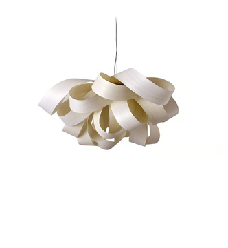 AGATHA SMALL - Handmade wood veneer pendant lamp by LZF - view 3