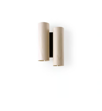 BLACK NOTE DUPLET - Handmade wood veneer wall lamp by LZF - view 3