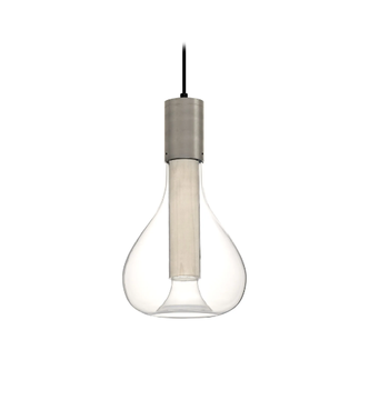 ERIS - Wood veneer and glass pendant lamp by LZF - view 3