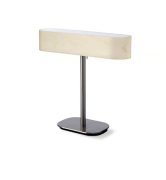 I-CLUB - Handmade wood veneer and metal table lamp by LZF - view 3